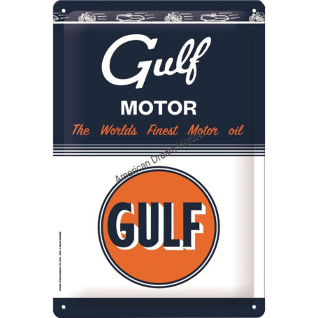 Plaque gulf motor 3D MM