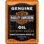 Plaque harley davidson genuine oil 3D PM