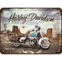 Plaque harley davidson born to ride 3D PM