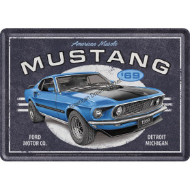 Metal card ford mustang 1969