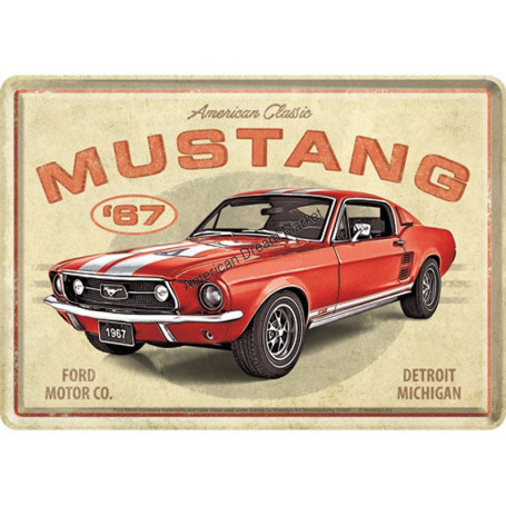 Metal card ford mustang 1967