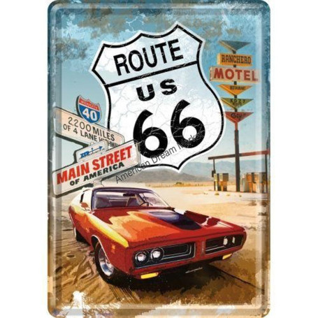 Metal card route us 66