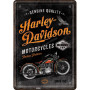 Metal card harley davidson motorcycles