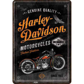 Metal card harley davidson motorcycles