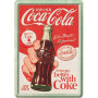 Metal card coca cola have a coke