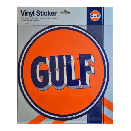 Gulf 30cm vinyl sticker 1920 logo