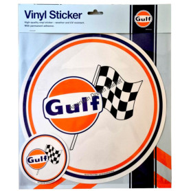 Gulf set vinyl sticker race logo 30cm et 10 cm
