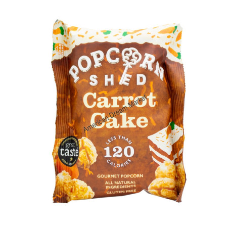 Pop corn shed carrot cake