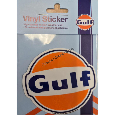 Gulf vinyl sticker 10 cm gulf 1963 logo
