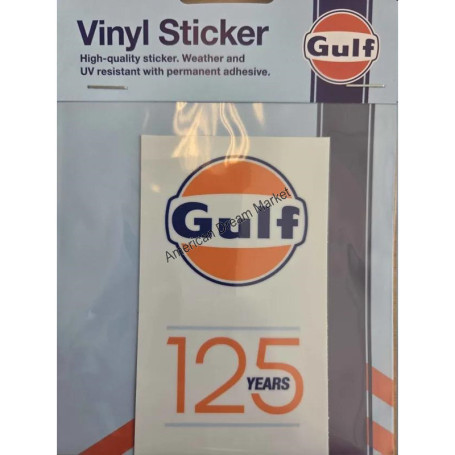 Gulf vinyl sticker gulf 125 years V1