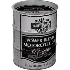 Tirelire harley davidson power blend oil