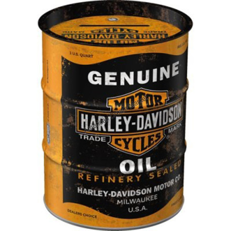 Tirelire harley davidson genuine oil