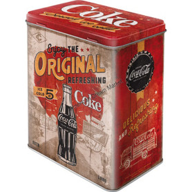 Tin box coca cola the original