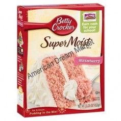 Betty Crocker super moist cake mix strawberry