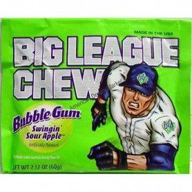 Big league baseball bubble gum sachet