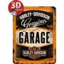 Plaque harley davidson garage 3D
