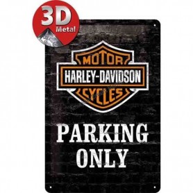 Plaque harley davidson parking 3D