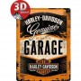 Plaque genuine garage harley 3D MM