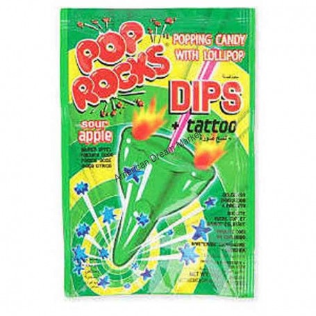 Pop Rocks dips sour apple