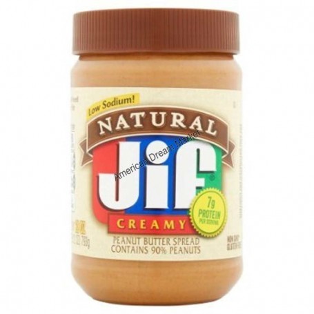 Jif natural creamy peanut butter