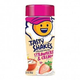 Tasty shakes oatmeal mix-ins strawberries and cream