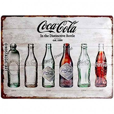 Plaque coca cola bottle
