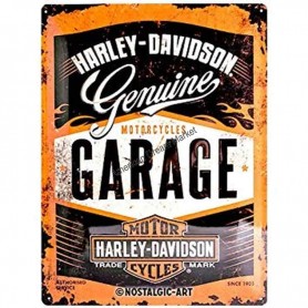 Plaque harley davidson garage