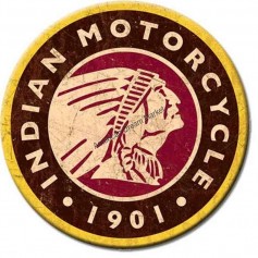 Magnet indian logo round