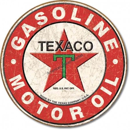 Plaque métal GM texaco