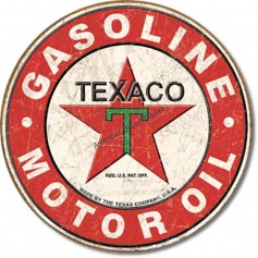 Plaque métal GM texaco
