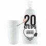 20 Gobelets Jaunes 53cl