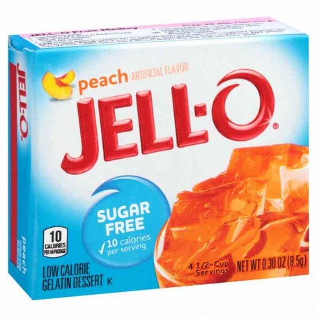 Jell-o peach sugar free