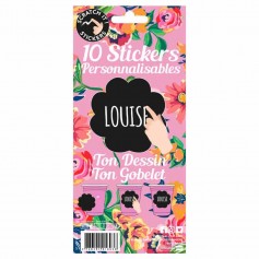 10 stickers scratch me fleur
