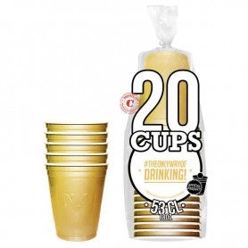 20 Gobelets gold 53cl