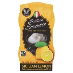 Italian sorbetto sicilian lemon