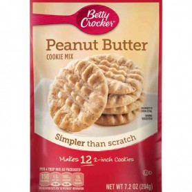 Betty Crocker peanut butter cookie mix 204G
