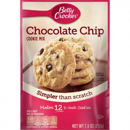 Betty Crocker chocolate chip cookie mix 212G