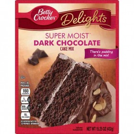 Betty Crocker delight super moist dark chocolate