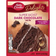 Betty Crocker delight super moist dark chocolate