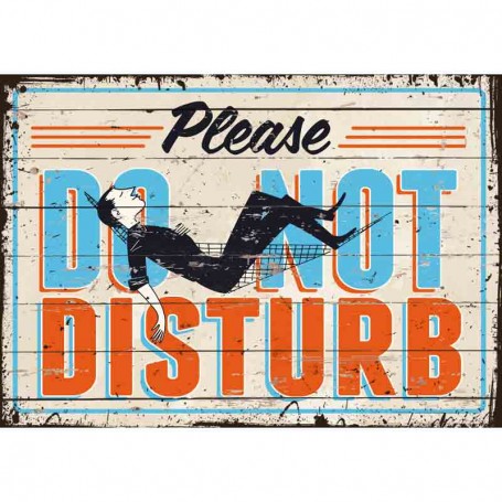 Plaque carton do not disturb