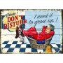 Plaque carton please don't disturb baby