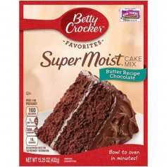 Betty Crocker super moist cake mix chocolate butter