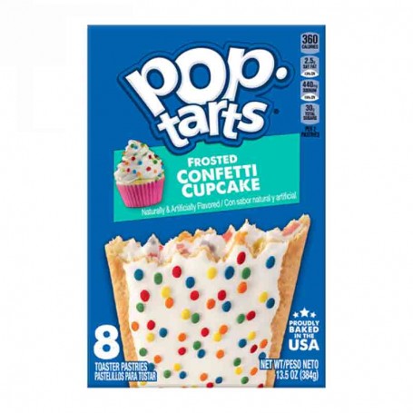 Pop tarts frosted confetti cupcake