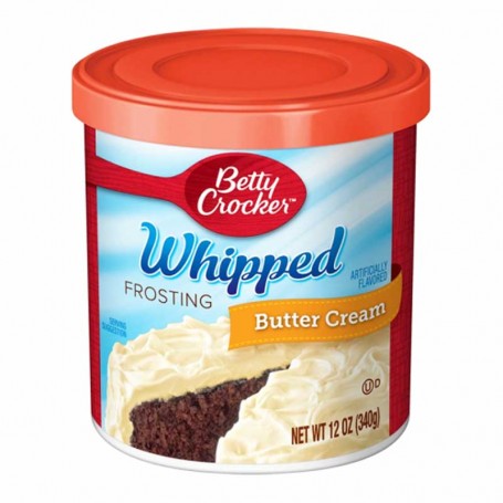 Betty crocker whipped butter cream frosting