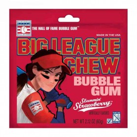 Big league baseball bubble gum strawberry