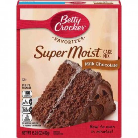 Betty Crocker super moist cake mix milk chocolate